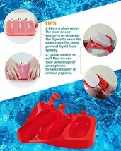Silicone Popsicle Molds Ice Pop Molds with Lids Packs of 2x3 Cavities fo... - £19.77 GBP