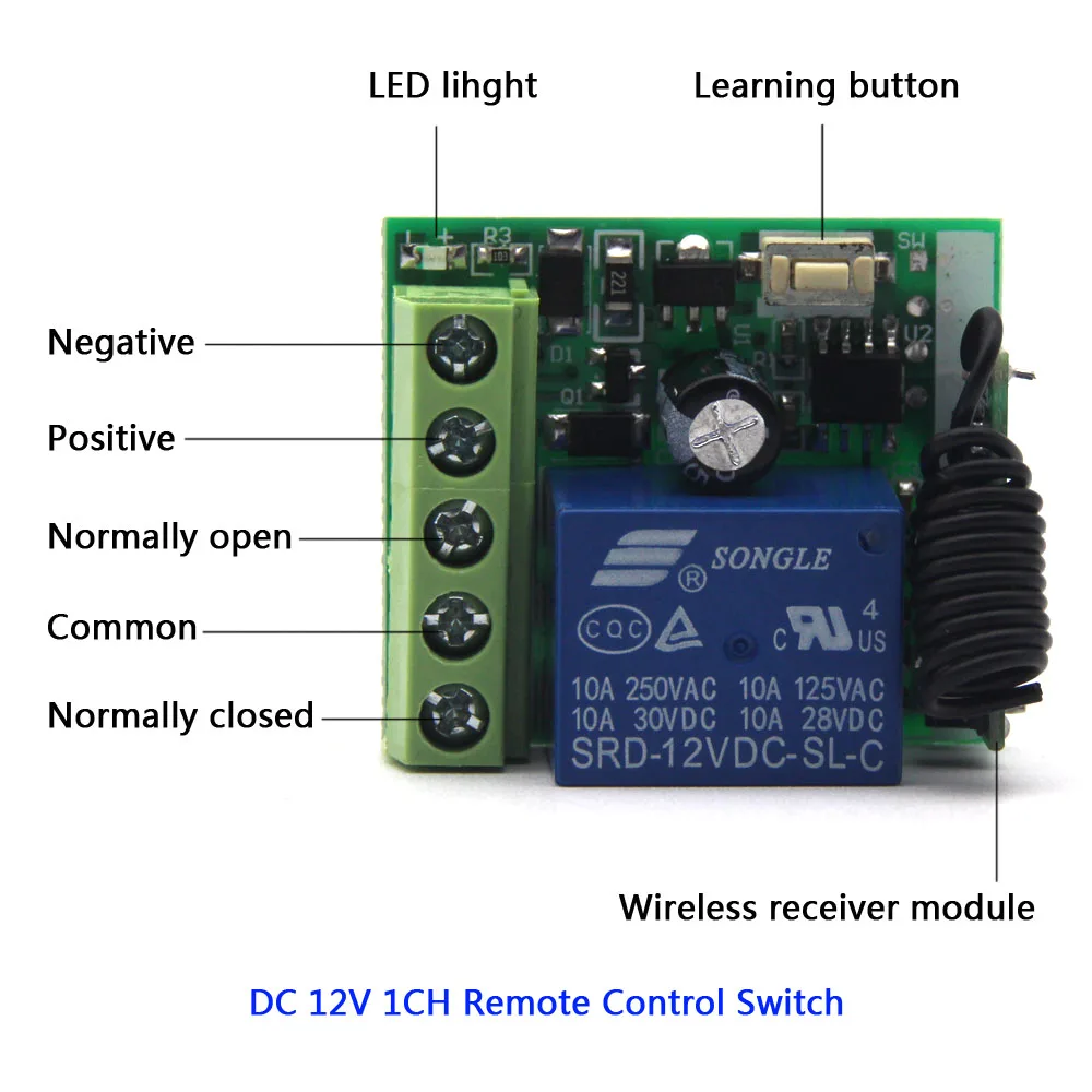 Sporting RF Transmitter 433 Mhz Remote Controls with Wireless Remote Control Swi - £23.90 GBP