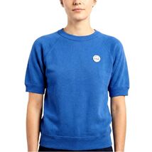 VTG 1980s Wrangler Blue Short-Sleeve Sweatshirt USA Made M 38–40 Raglan ... - $69.25