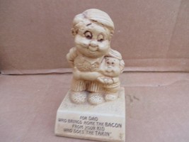 Vintage 1970&#39;s american dream Figure dad brings home the bacon kids are taking - £11.18 GBP