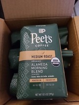 6 Bags Peet&#39;s Coffee Organic Alameda Morning Blend Ground 10.5oz (PT39) - £59.32 GBP