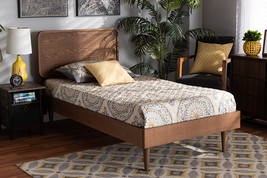 Varick Walnut Brown Twin Size Platform Bed - €295,38 EUR Varick Walnut Brown Twin Size Platform Bed - €295,38 EUR