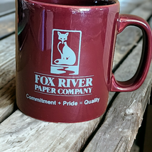 Vintage Fox River Paper Company Mug Kiln Craft Staffordshire England See... - $12.34