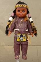 Vintage Hard Plastic CARLSON Doll Native American Cheyenne Chief 1083 11... - $34.64
