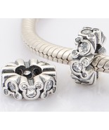 925 Sterling Silver Disney Mickey All Around Charm With Clear CZ Spacer ... - $19.75 CAD