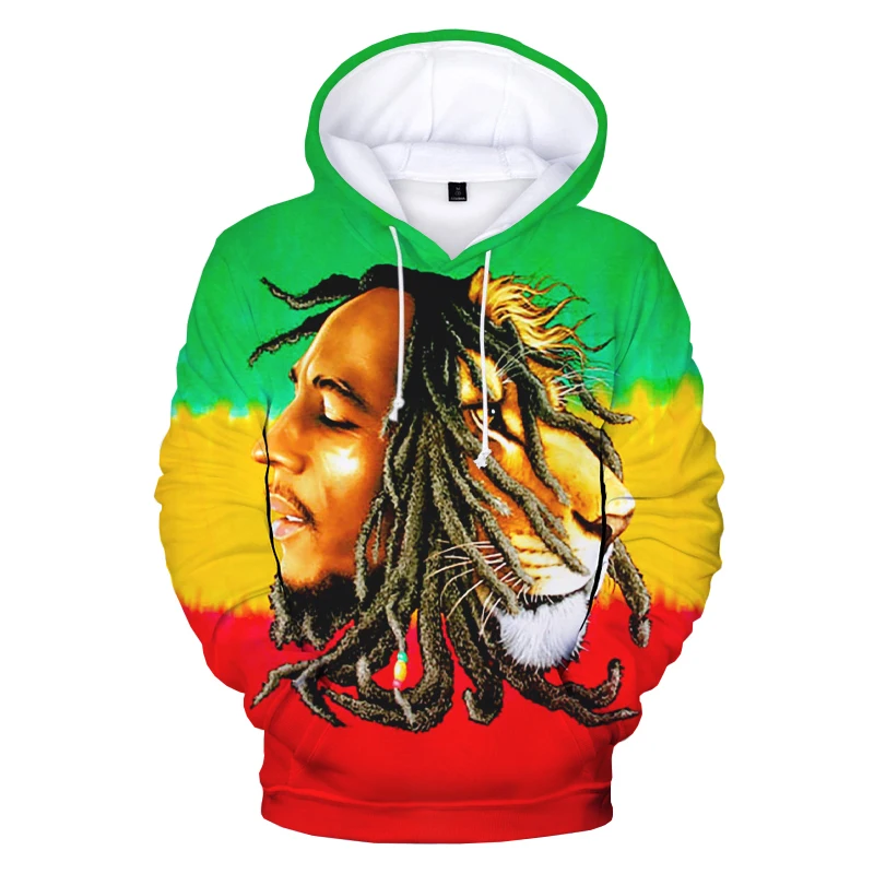Bob Marley 3D Prited Hoodies Sweatshirts for Men and Women Reggae Sweatshirts Pr - £85.93 GBP