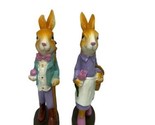 Ganz Decorative Figurines Resin Easter  Mr and Mrs Bunny Bunny 8 in - $21.48