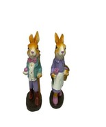 Ganz Decorative Figurines Resin Easter  Mr and Mrs Bunny Bunny 8 in - £16.97 GBP