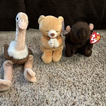 TY Beanie Babies Lot of 3 Stretch Hope &amp; Roam Retired All Have Ear Tags - £6.55 GBP