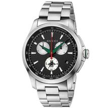 Gucci YA126267 Black Dial Stainless Steel Strap Gents Watch - £481.33 GBP