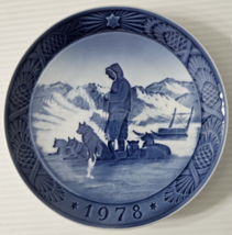 Royal Copenhagen Collectible  Christmas Plate 1978 Greenland Scenery - £15.03 GBP
