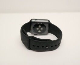 Apple Watch Series 3 38mm Space Gray Aluminum Case with Black Sport Band image 4