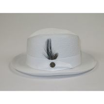 Men Bruno Capelo Summer Spring Soft Straw Style Hat Godfather GF201 White image 4