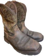 ARIAT Work Boots ASTM F2413-18 Tan Brown Steel Toe Slip Resisting Size 13EE - £92.71 GBP