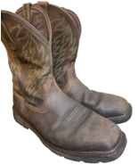 ARIAT Work Boots ASTM F2413-18 Tan Brown Steel Toe Slip Resisting Size 13EE - $116.99