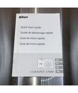Genuine OEM Coolpix S3100 Camera Quick Start Guide Manual - $91.93 MXN