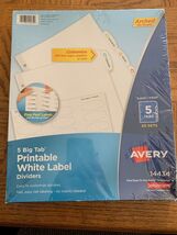 Avery Printable White Label Dividers 14434 - $30.57