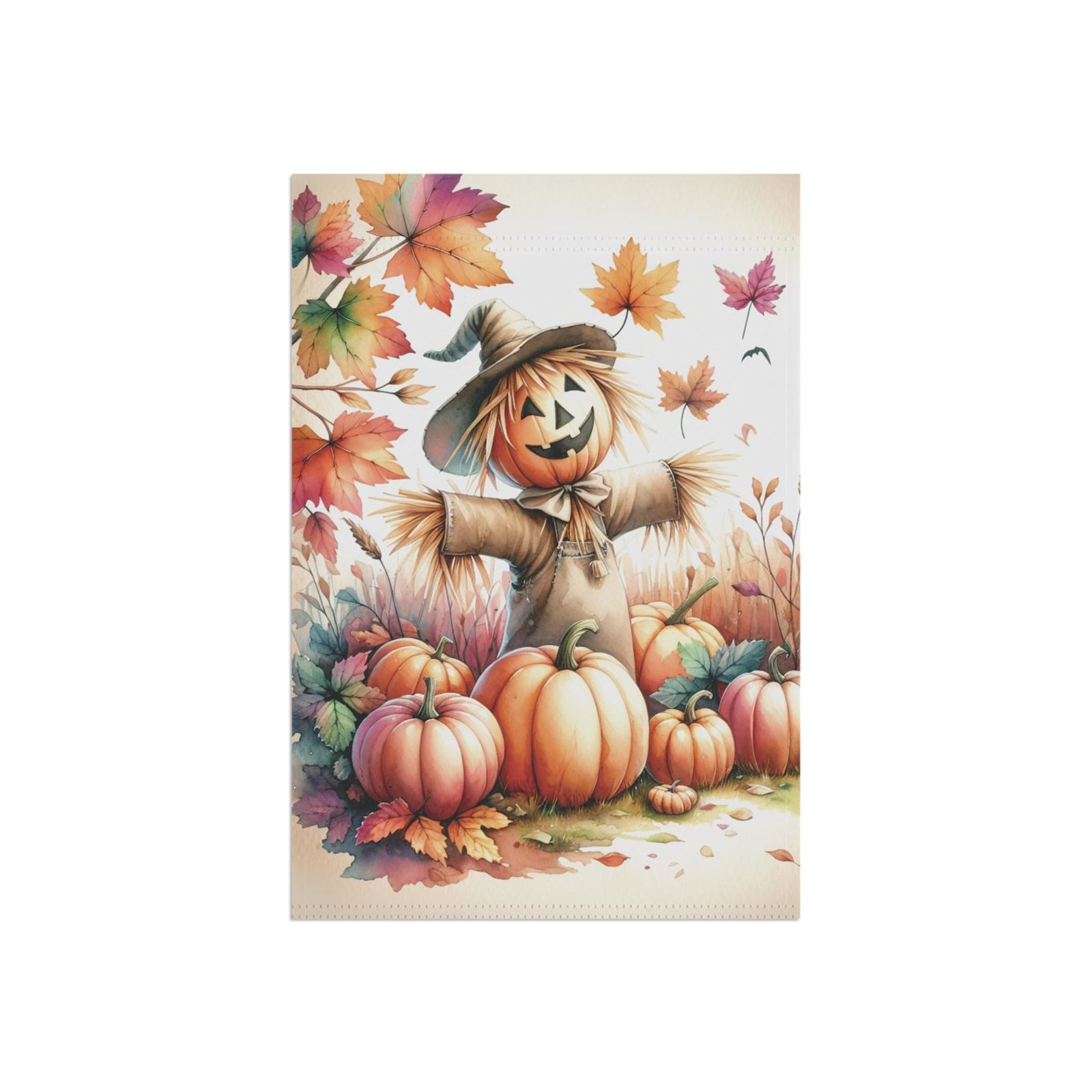Cute Scarecrow Fall Garden Flag, Perfect Autumn Decor, Gift for Garden Lovers -
