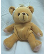 VINTAGE 1998 Cherished Teddies TAN TEDDY BEAR W/ BOW 6&quot; Plush STUFFED AN... - $277.07 MXN