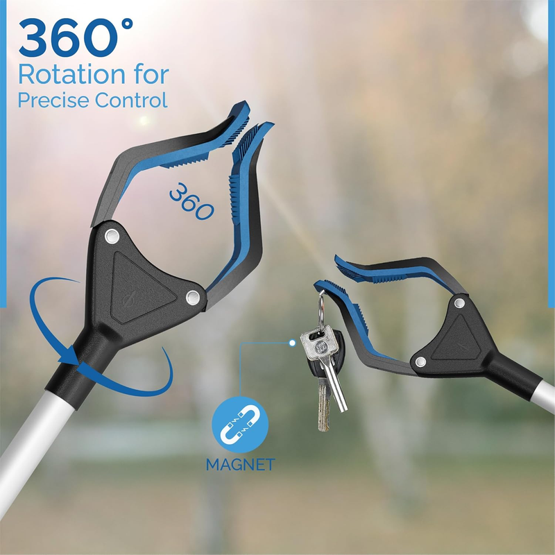 2024 Upgrade Powergrip T9, Grabber Reacher Tool, Wide Jaw, Foldable, Steel Cable Item image 3