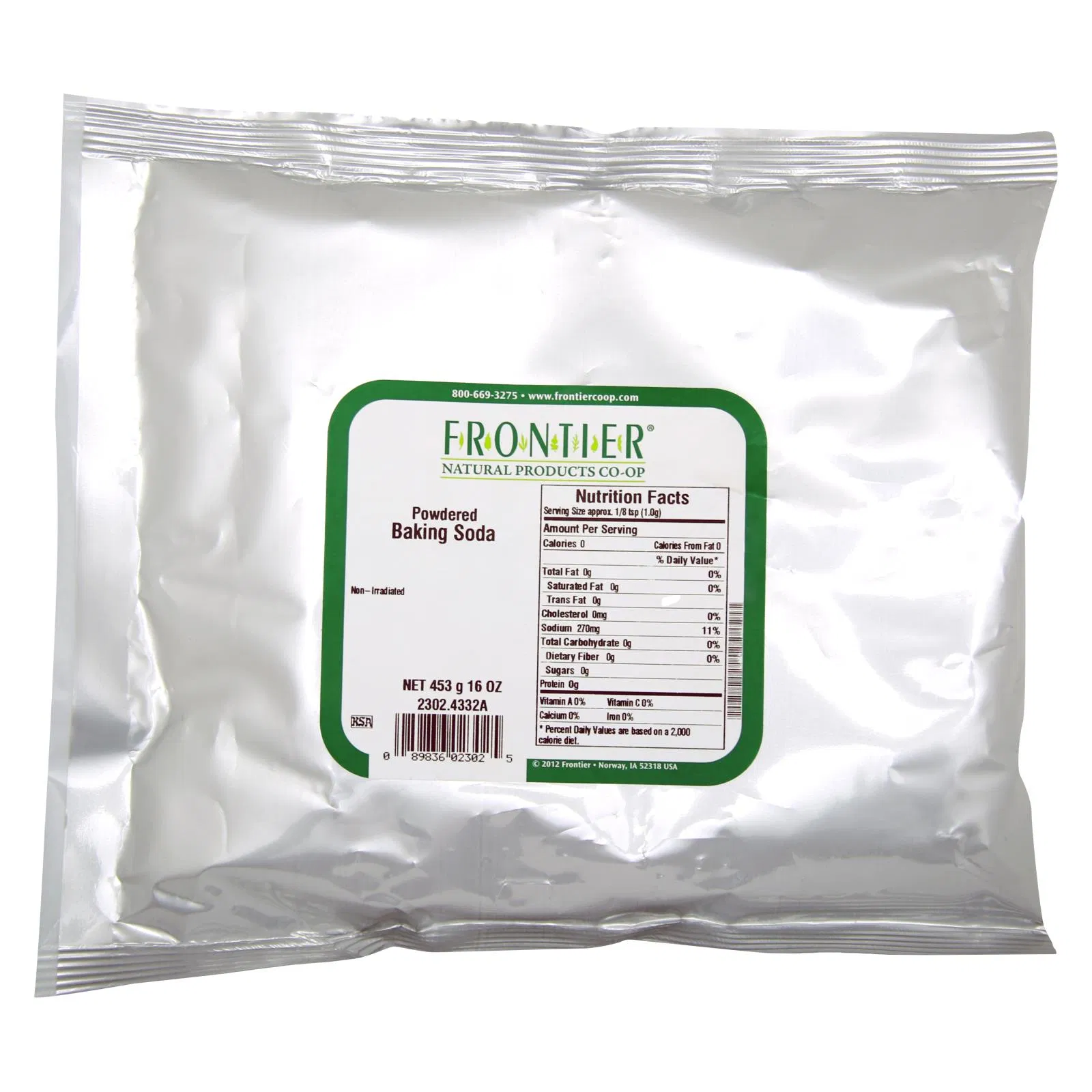 Frontier Co Op, Baking Soda, 1lb, Bulk bag, seasoning, spice - $19.99
