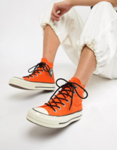 CONVERSE Chuck Taylor All Star Gorex Sneakers Solid Orange Size UK 9 - £79.09 GBP