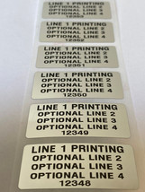 200 CUSTOM PRINTED SECURITY VOID LABELS STICKERS SEALS ASSET TAG BAR COD... - £13.96 GBP