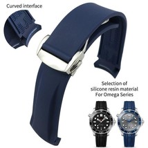 Rubber Silicone Watch Bands for Omega Seamaster 300 Speedmaster Strap Se... - $37.39+