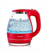 Able Electric Glass Kettle 1.5 Liter With Blue And Stainless Steel Bas - £30.36 GBP