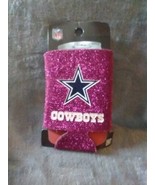 DALLAS COWBOYS Red Glittered Can Cooler Kolder. - $8.13 CAD