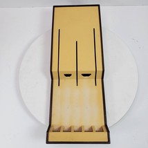 Vintage Mid Century Gold Cutco 5 Piece Knife Holder Wall Drawer Rack 17x... - $22.00