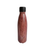 Manna Stainless Steel 17 Oz Double-Wall Insulated Water Bottle Woodgrain... - £11.53 GBP