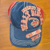 Walt Disney World Adult Baseball Hat Red Black Est 1971 Adjustable Park Cap - $21.76