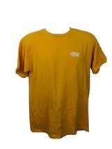 Obey T-shirt Size M Yellow Short Sleeve Cotton Double Sided - $20.78