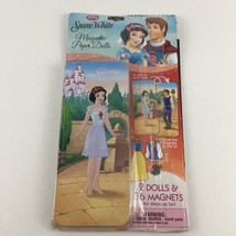 Disney Princess Snow White Magnetic Paper Dolls Storage Tin Make Believe 2013 - $32.62