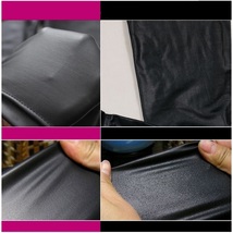 Black Plus Size Faux Latex Patent Leather Wet Look Stretch Pants Winter Legging  image 2