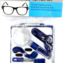 Deluxe Eyeglass Repair Kit w Screwdrivers, Magnifier, Nose Pads &amp; Case - $7.91