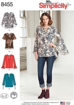 Simplicity Sewing Pattern 8455 Misses Blouse Length Sleeve Variations Size 4-12 - £7.17 GBP