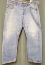 Vintage Levi&#39;s 501 Denim Blue JeansTag Size 40x30 Button Fly - £15.79 GBP