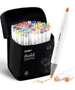 Ohuhu Alcohol Brush Markers 48 Mid tone Colors Double Tipped Alcohol Bas... - $1,564.89 MXN