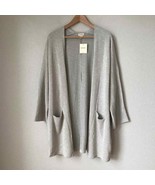 Donni Ribbed Sweater Sandwash Cardigan One Size OS NWT - £25.98 GBP