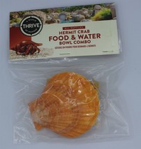 All Reptiles Hermit Crab Food and Water Bowl Combo - Includes Sponge - £2.34 GBP