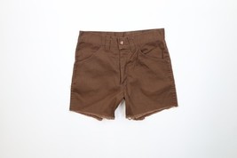 Vintage 70s Streetwear Boys Size 16 Faded Frayed Western Short Shorts Br... - $44.50