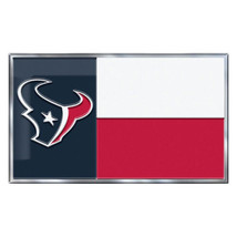 Houston Texans Texas Flag Metal Die Cut Auto Emblem Decal Sticker NFL - €6,65 EUR
