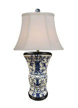 Blue and White Floral Vase Porcelain Table Lamp 30&quot; - $306.31