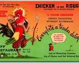 Chicken in the Rough Advertising Neff  Restaurant Las Crues NM Linen Pos... - $6.88