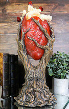 Wicca Spirit God Celtic Greenman Ent Holding Red Human Anatomy Heart Figurine - £27.25 GBP
