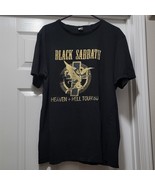 Vintage Black Sabbath Heaven + Hell Tour 80 Black / Gold Shirt Mens Sz X... - $1,628.96 MXN