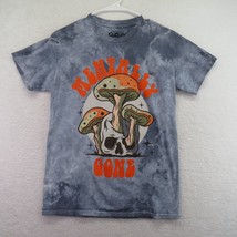 Popular Poison T Shirt Mens Small Gray Tie Dye Mentally Gone Mushrooms Skull - £14.01 GBP
