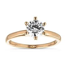 1.00 Carat- Round Cut Lab Grown Diamond Engagement Ring In 14k Gold  - £2,141.33 GBP